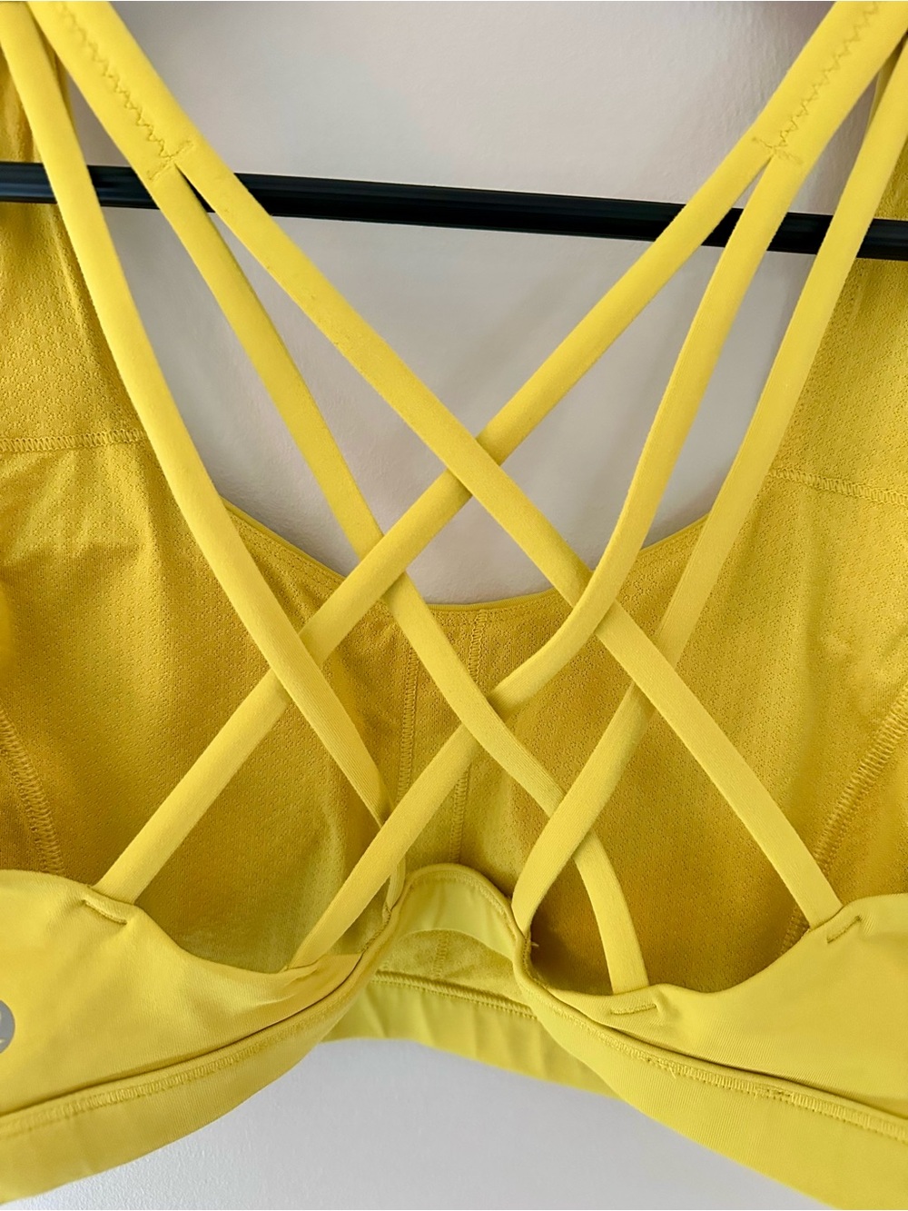 Lululemon x Peloton Yellow Free to Be Serene Sports Bra Light Support Sz 8 - Picture 7 of 7